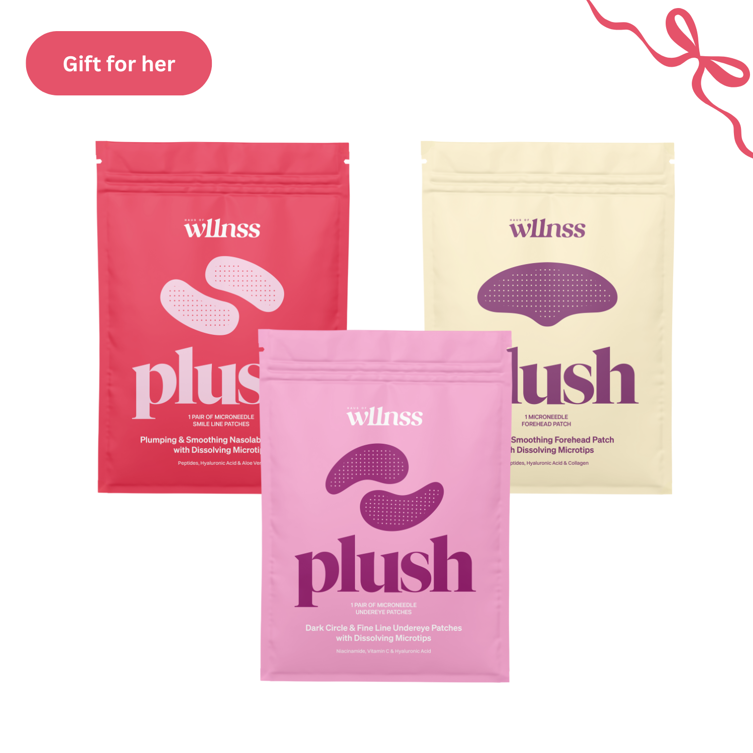 Plush veido glotninamasis rinkinys