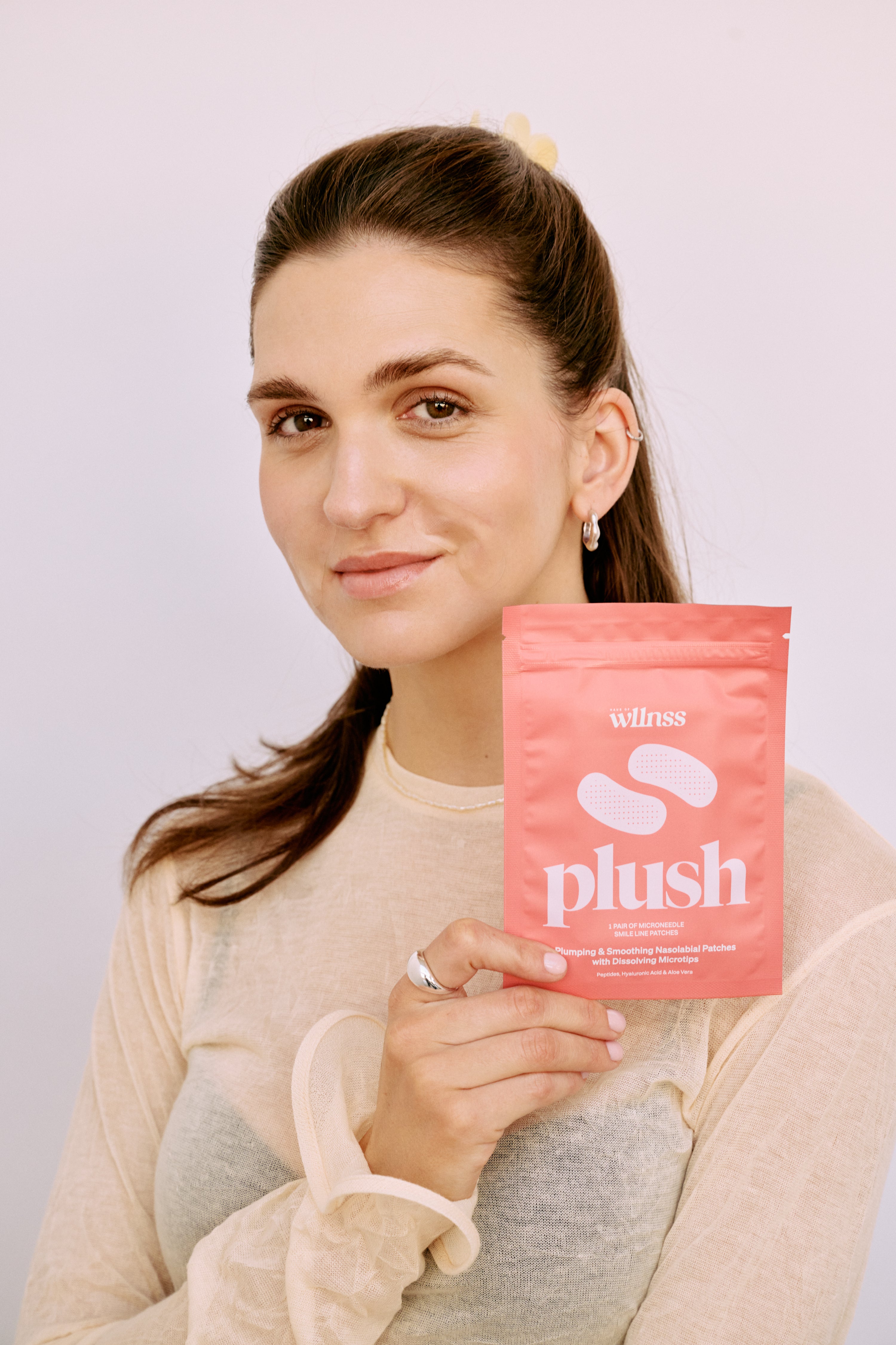 Plush Microneedle Smile Line Patches