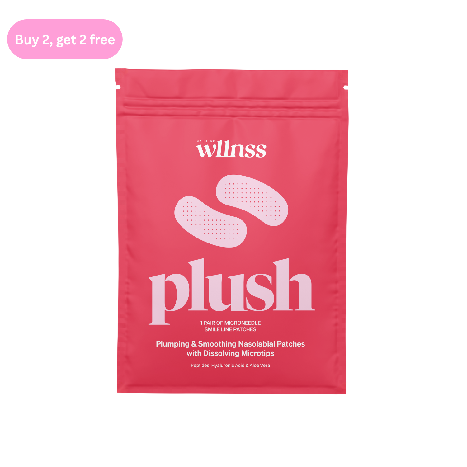 Plush Microneedle Smile Line Patches