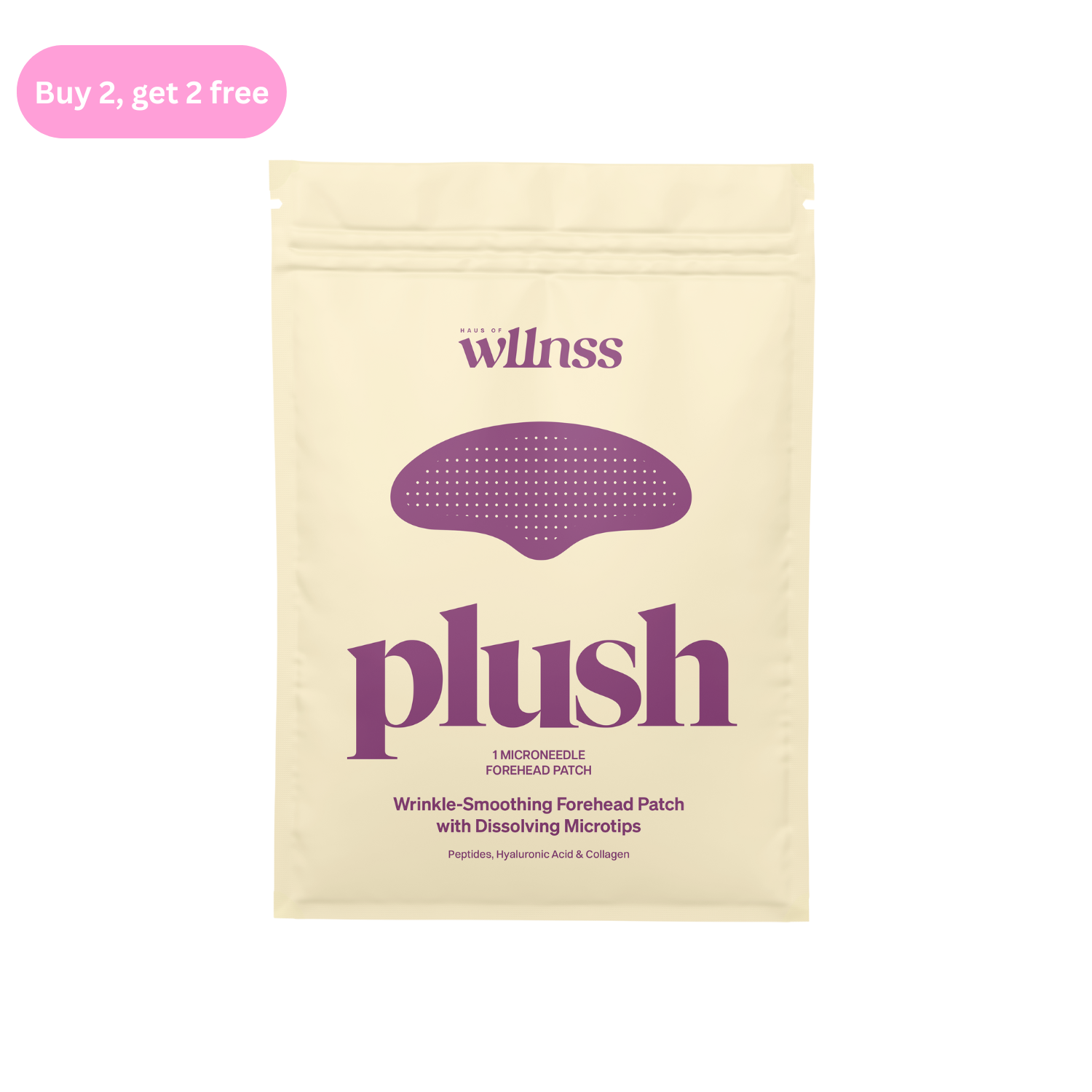 Plush Microneedle Forehead Patch