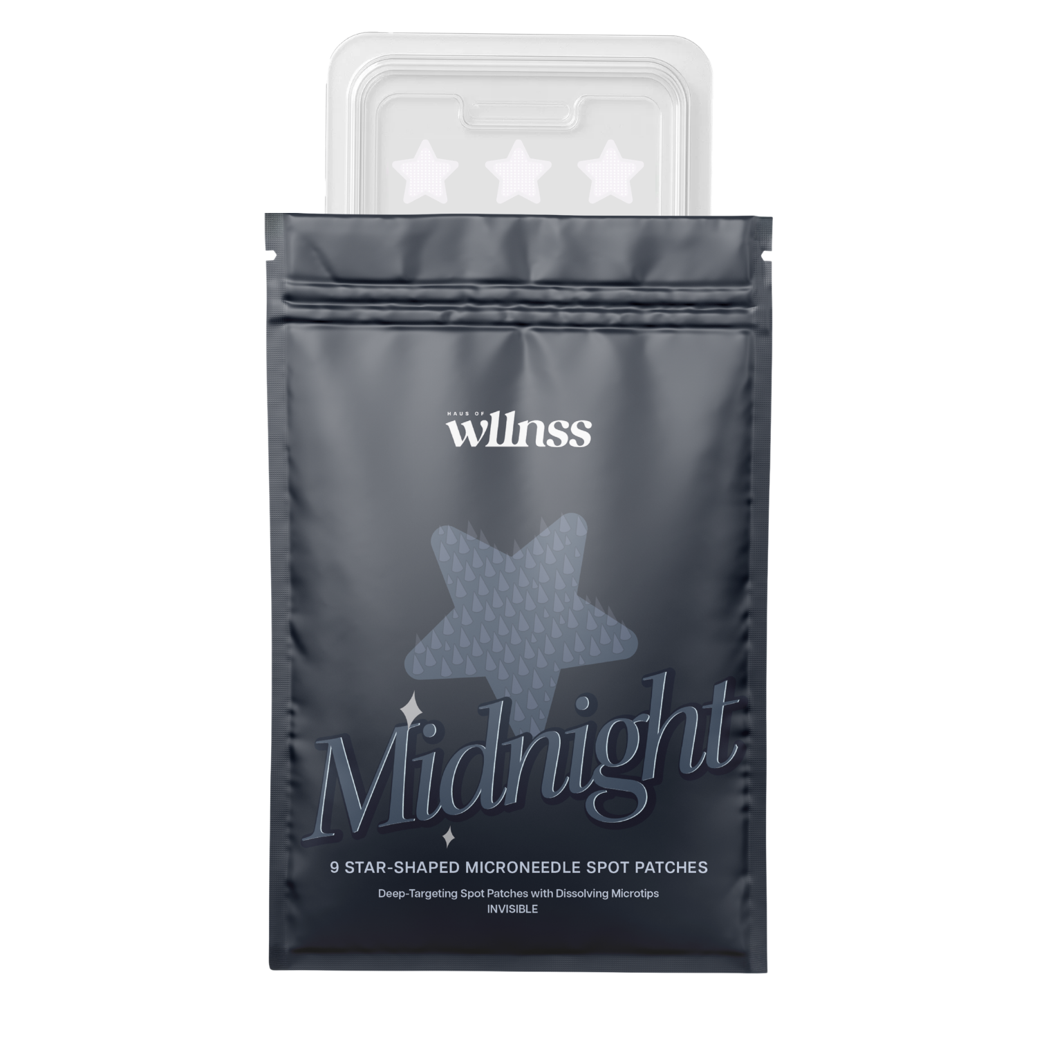 Midnight - Spuogų lipdukai su mikro adatėlėmis