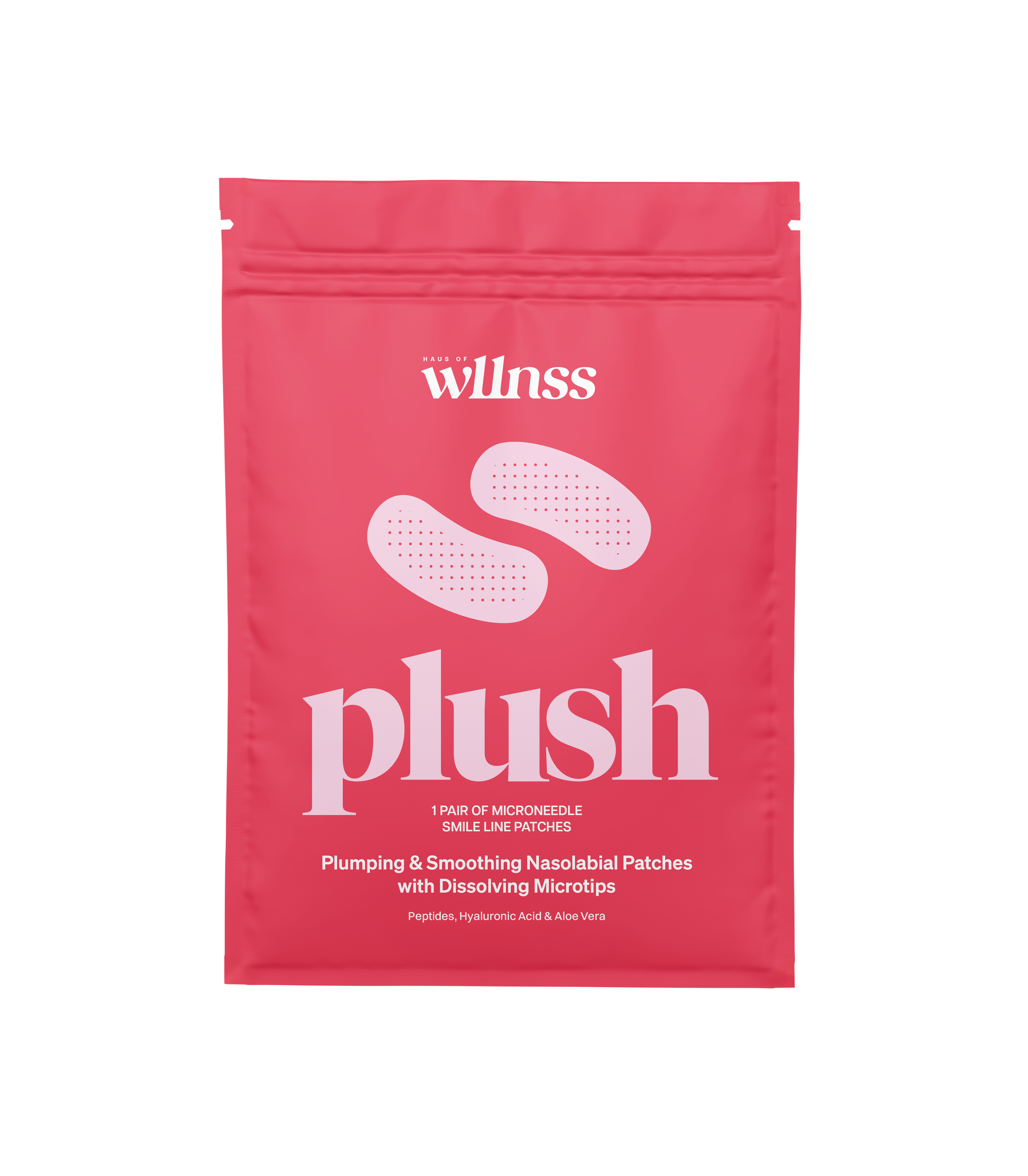 Plush pleistrai šypsenos raukšlėms su mikro adatėlėmis